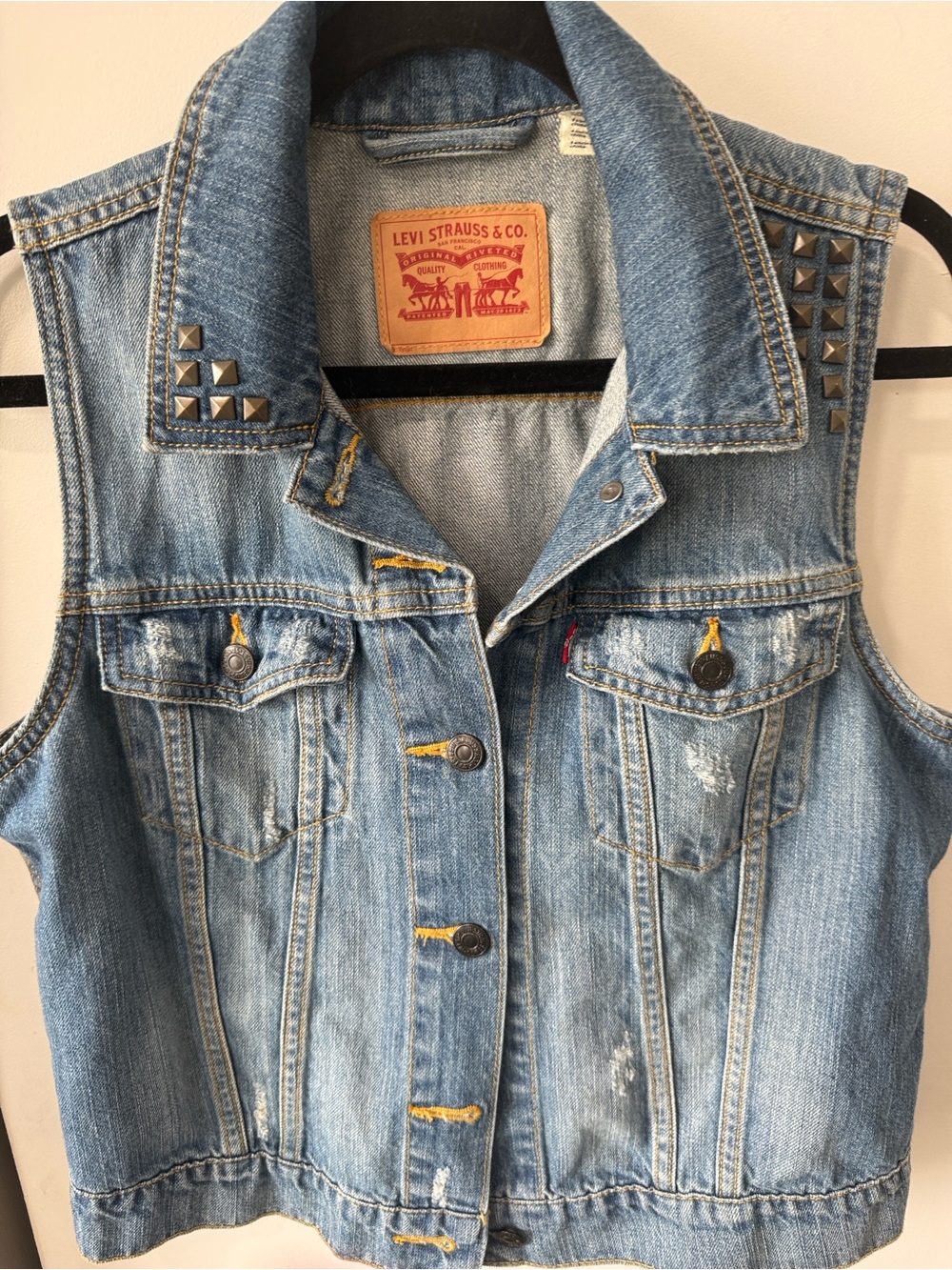 Levi's Blue Denim Jacket with Studs